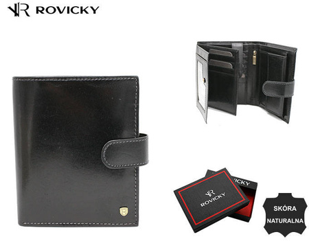 Portfel skórzany RFID ROVICKY 22316L-RVT