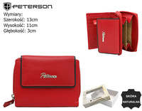 PTN KA-26 Red+Black leather wallet