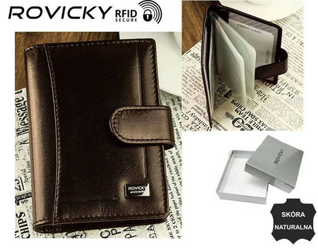 ROVICKY leather RFID card case CPR-032-BAR