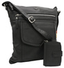 Torba skórzana+portfel PTN D72-DS Black