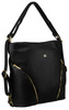 Women's Bag and Urban Backpack in One made of Eco-leather PU R-KP-18-A19 Black