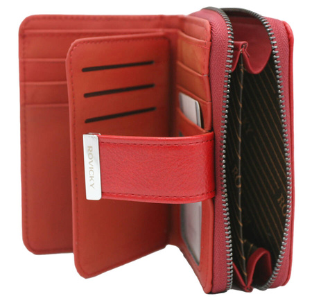 Women's Leather+PU Wallet RPX-31-ML Red