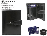 Leather Wallet RV-7680056-9-L-BCA Black