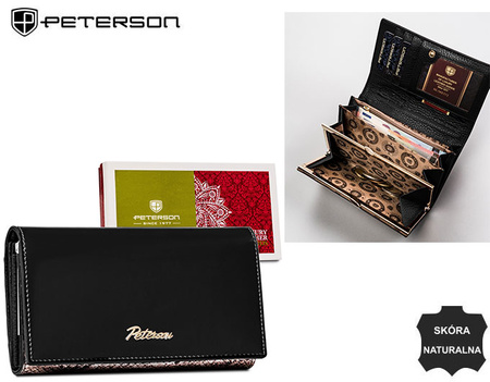 PETERSON leather RFID wallet PTN BS-466-1919