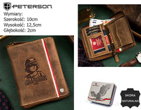 PETERSON PTN 340PW-04 RFID leather wallet