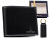 Gift set: leather wallet and key ring PETERSON PTN SET-M-1549-GVT