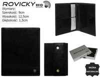 Portfel męski skórzany N02-RVT Black