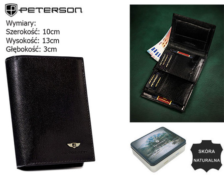 PETERSON PTN 348-P RFID leather wallet