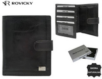 Portfel skórzany RFID ROVICKY PC-108L-BAR