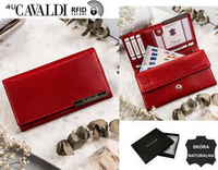 Leather wallet RFID 4U CAVALDI RD-08-GCL-4