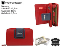 PTN KA-28 Red+Navy Leather Wallet