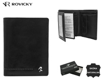 Leather wallet N890-CMC Black