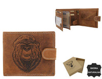 Portfel skórzany RFID ALWAYS WILD N992-CHM-BEAR-2 COGNAC