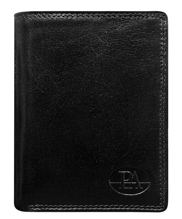 Leather men wallet PIERRE ANDREUS D1072-BMVT BLACK