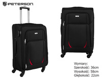 Walizka PTN 5219-S Black+Red