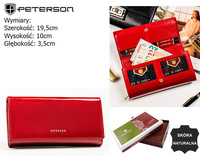 PETERSON PTN 42100-SAF RFID leather wallet