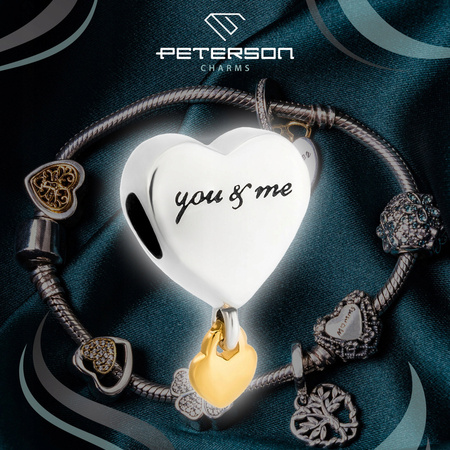 Charms ze srebra you & me PETERSON CHP-011