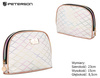 A white single-compartment travel cosmetic bag PTN KOS-L01-F White Peterson