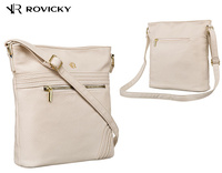 A women's handbag made of pebbled eco-leather PU R-KP-20-A19 L.Beige