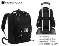 Plecak z poliestru PETERSON PTN 2023-2 Black