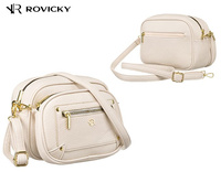 Set: handbag + pouch made from pebbled eco-leather PU R-KP-16-A19 Beige