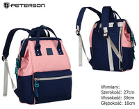 Plecak PTN 8118 Pink Navy