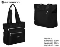 Women's shopper bag PTN CTY-06 Black