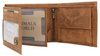 Portfel skórzany RFID ALWAYS WILD N992-CHM Skull Cognac