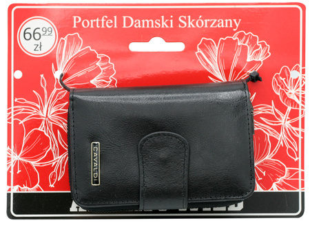 Portfel damski skórzany 76115-IL1-BL Black