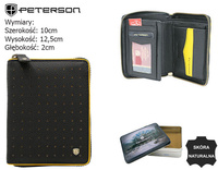 Peterson portfel sk. PTN 340.03 BLACK+YELLOW