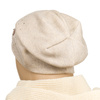 Czapka damska ozdobiona kryształkami PETERSON PTN HAT-05 Beige