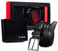 Men's Gift Set: Genuine Leather Wallet and Belt with a Traditional Buckle - Pierre Cardin® ZM-PC33