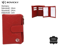 Portfel damski skórzany R-N14-SCW Red