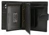 Men's Leather Wallet PC-105L-NBAR Black