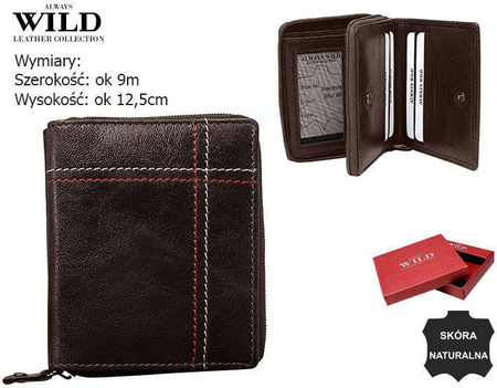 Leather wallet Always Wild N014-VTK-D