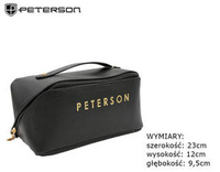 Leatherette make-up bag PETERSON PTN KOS-DA-7