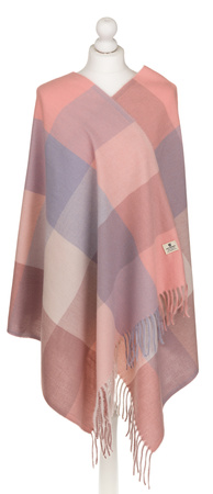 Large Women's Plaid Scarf with Fringes by Peterson SP100 Pink