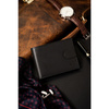 Men's Gift Set: Snap-Closure Wallet and Eco-Leather Belt Rovicky R-N003L-120-PU03 BLACK