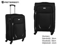 Walizka PTN 5219-S Black+Gray