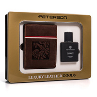 Gift Set: Patriotic Men's Wallet and Eau de Toilette Peterson ZM43