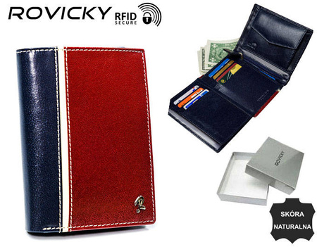 ROVICKY 326-RBA-D RFID leather wallet