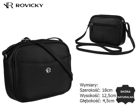 Torebka damska skórzana R-CL-3-FTS Black