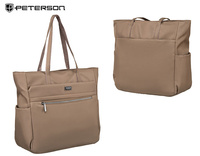 Women's shopper bag PTN CTY-10 Beige