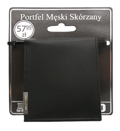 Portfel męski skórzany RM-01-BDF-BL Black