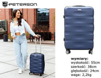 Walizka PTN 5806-W-S BLUE