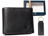 Leather wallet & key ring set PETERSON PTN SET-M-1549-D