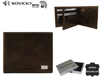 Leather wallet RFID ROVICKY PC-107-BAR