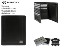 Portfel męski skórzany PC-108-NABR Black