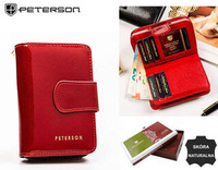 Leather wallet RFID PETERSON PTN 425214-SAF