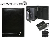 Portfel skórzany RFID ROVICKY N4-CMC Black